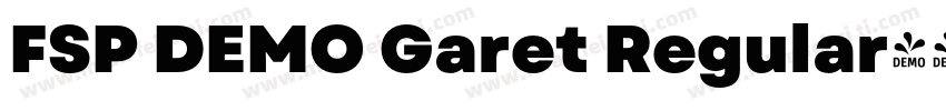 FSP DEMO Garet Regular字体转换